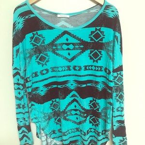 Aztec pattern shirt